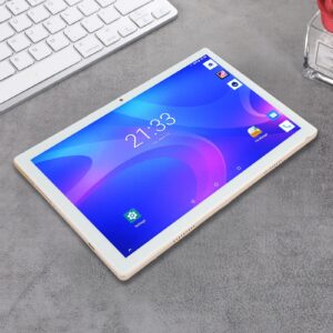 Yunseity Portable 10 Inch Tablet, IPS HD Tablet PC, 2.4G 5G WiFi Office Tablet, 8GB RAM 256GB ROM, 8MP 13MP Dual Cameras, Octa Core CPU, Lasting Battery