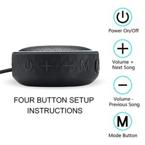 KVV Portable Bluetooth Speaker for Golf Push Cart, Durable & Portable Bluetooth Speaker Speaker for Golfing, Outdoor and Travel，IPX6 Waterproof, TWS & TF Card Function(Black)