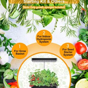 12 PCS Grow Baskets and 12PCS Grow Domes Compatible with AeroGarden, Hydroponics Garden Accessories Set for Indoor Growing System (No Seeds)