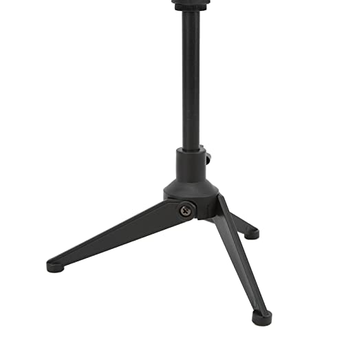 AUHX Mini Table Adjustable Mic Stand, Plastic Durable Detachable Portable Table Adjustable Mic Stand Practical for Conferences