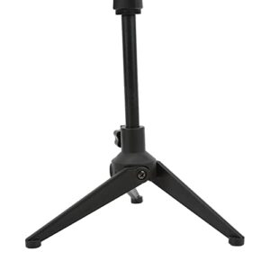 AUHX Mini Table Adjustable Mic Stand, Plastic Durable Detachable Portable Table Adjustable Mic Stand Practical for Conferences