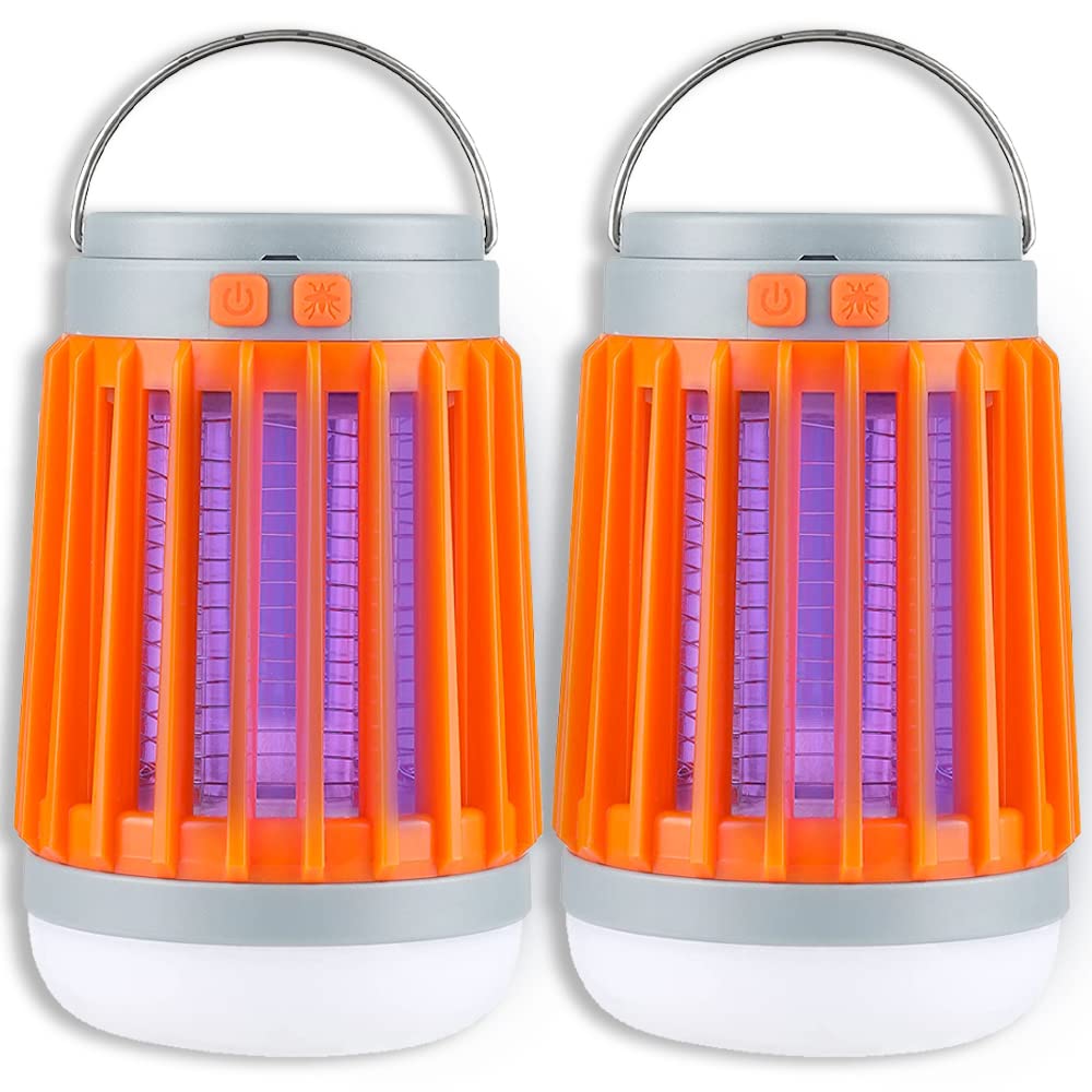 Minyoutia Mosquito Bug Killer Cordless, Mosquito Zapper Outdoor (2 Pack)