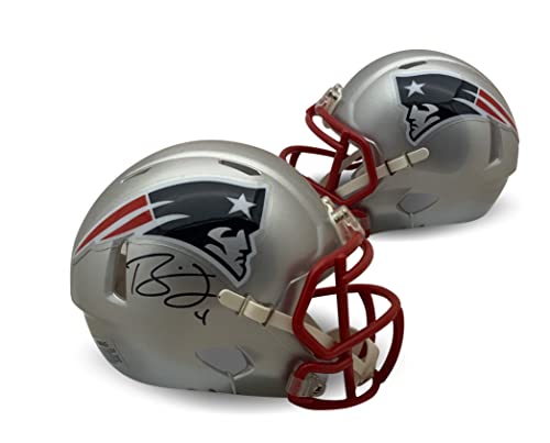 Bailey Zappe Autographed New England Signed Football Mini Helmet JSA COA