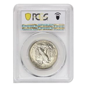 1947 No Mint Mark American Silver Walking Liberty Half Dollar MS-67 $0.50 PCGS MS67