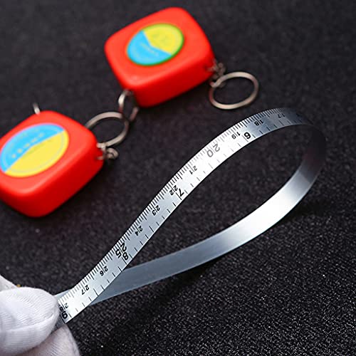 appuivbt 1pc Metal Tree Diameter Tape Measure,Diameter Circumference Tape Measure - Imperial and Metric,2m,Color Random