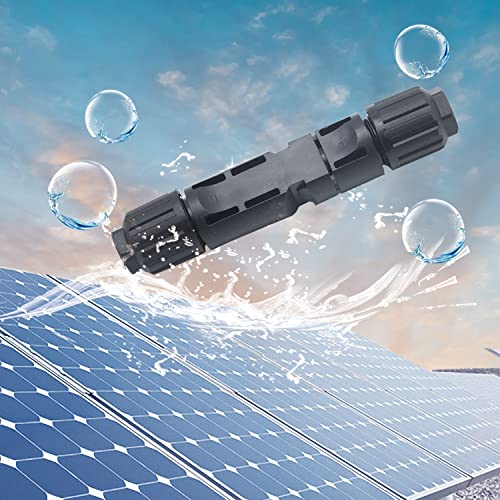 JMELEHW 20PCS Solar Connectors, Male/Female IP67 Waterproof Solar Panel Connectors (10 Pairs)