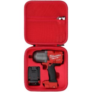 khanka hard case replacement for milwaukee 2767-20 m18 fuel high torque 1/2" impact wrench, case only