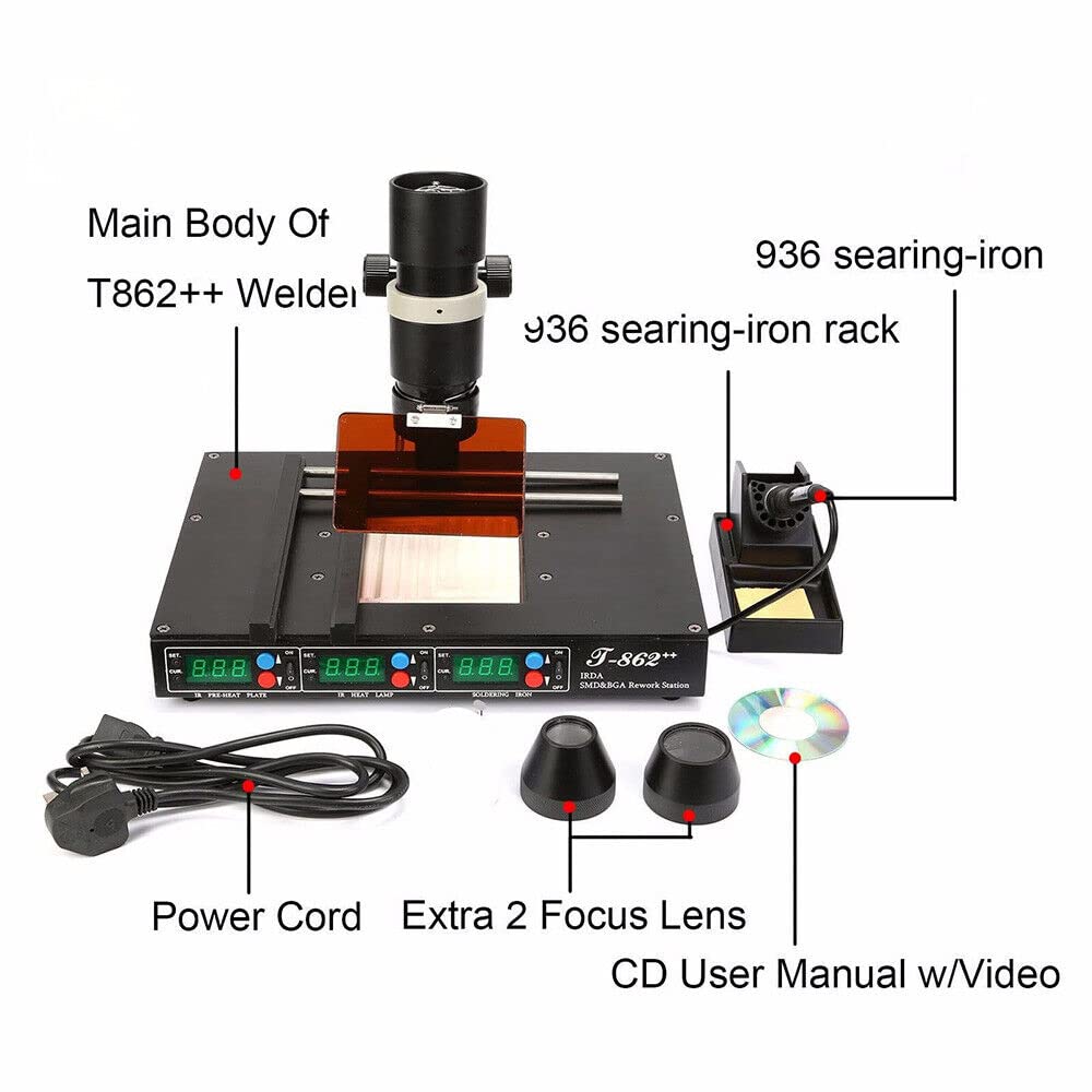 T862 IRDA Welder Infrared SMT SMD BGA Rework Station Soldering Rework Tool (T862)