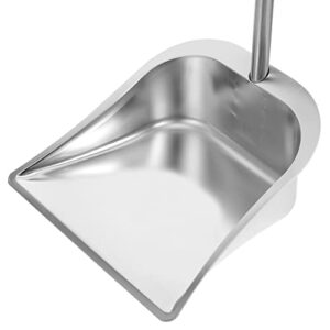 patkaw kitchen decor home & kitchen dustpan with handle 1 pc 79x27cm metal upright dustpan heavy duty handled cleaning supplies stainless steel dustpan for office home kitchen mop