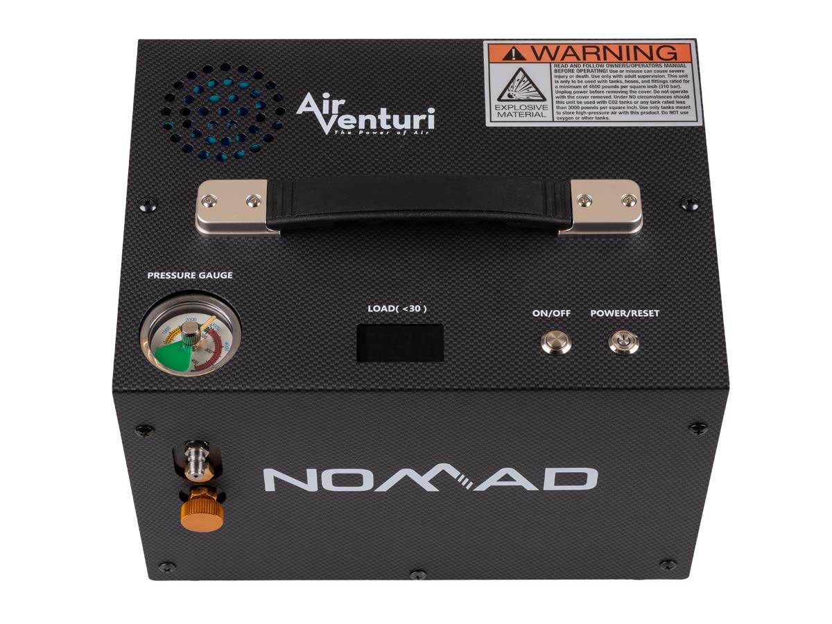 Air Venturi Nomad III 4500 PSI Portable PCP Compressor Black