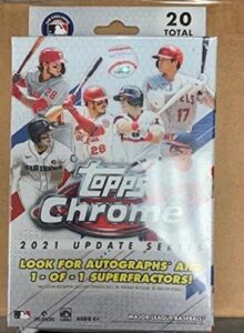 2021 topps chrome update mlb baseball hanger box factory sealed (look for possible autographs & 1/1 superfractors)