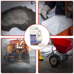 Vaporizer 90% Pure Calcium Chloride Snow & Ice Melt Pellets | Effective at -25° | 9 lb Jug | Concrete Safe Ice Melt | Easy Spreader