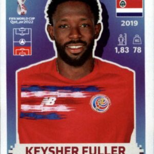 2022 Panini World Cup Qatar Sticker #CRC8 Keysher Fuller Group E Costa Rica Mini Sticker Trading Card