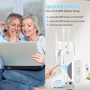 WiFi Extenders Signal Booster for Home,WiFi Extender Covers up to 8000 Sq ft & 45 Devices,WiFi Booster Easy Setup via WPS,WiFi Repeater for Home/Office/Garage/Garden-2023 New Upgrade