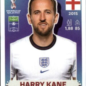 2022 Panini World Cup Qatar Sticker #ENG18 Harry Kane Group B England Mini Sticker Trading Card