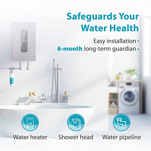 AQUACREST AP431 AP430SS Whole House Scale Inhibitor Inline Water System, Water Heater Softener System, Prevent Scale Build Up On Hot Water Heaters, Water Pipes and Boilers