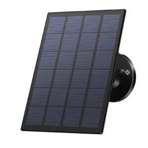 solar panel for outdoor security cameras, solar panel with 10 ft charging cable