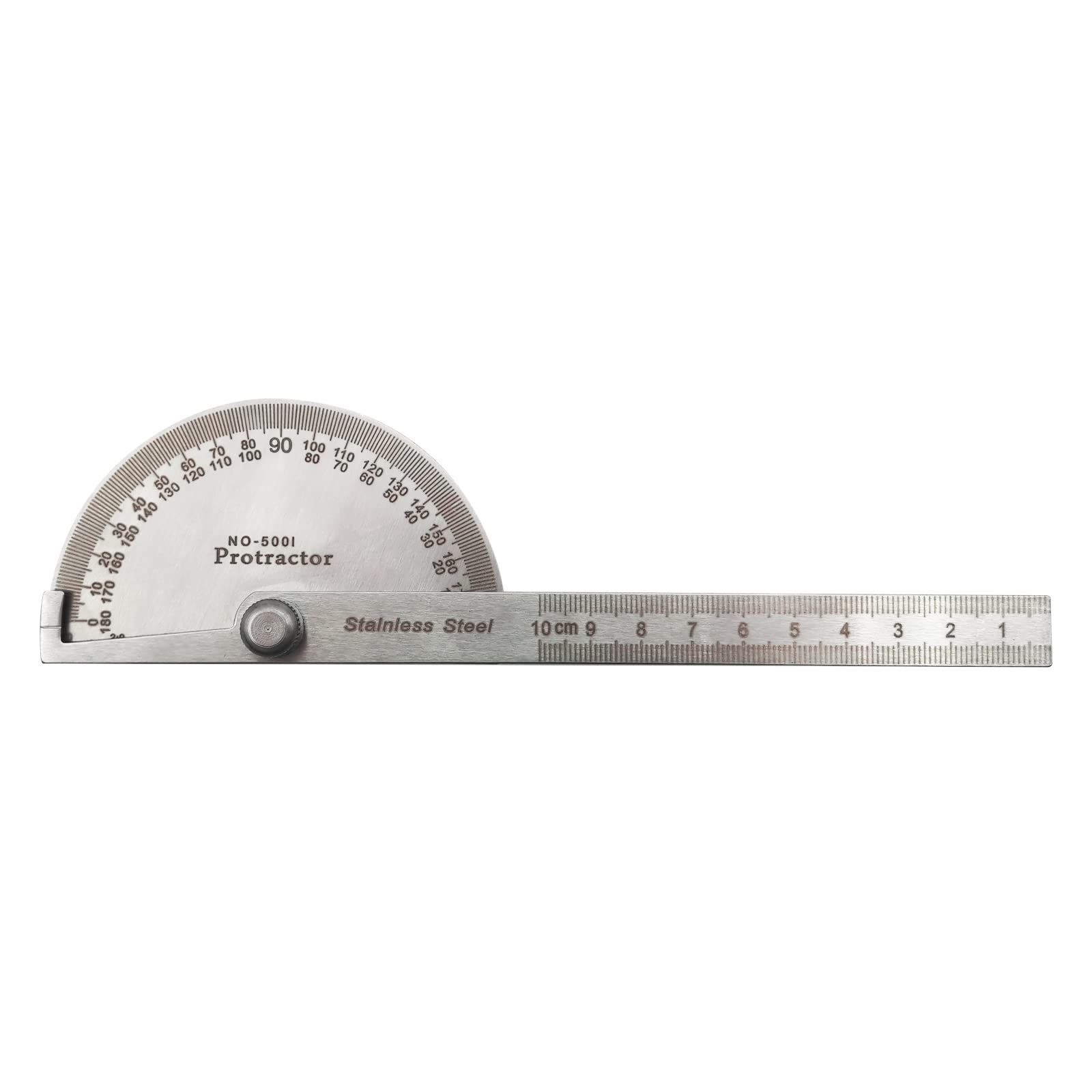 LYFJXX Angle Protractor,Stainless Steel Angle Ruler Finder 0-180 Degrees,10 cm Woodworking Ruler, Angle Measure Tool, Angle Finder Ruler, Craftsman Angle Measure Tool