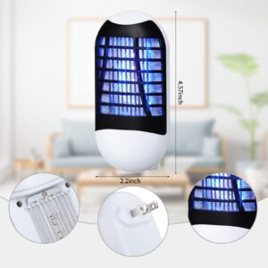 Qualirey 6 Pcs Bug Zapper Indoor Plug in Electric Mosquito Zapper Portable Mosquito Repellent Indoors Fly Trap Mosquito Gnat Killer Insect Zapper Lamp for Home Bedroom Garage Kitchen