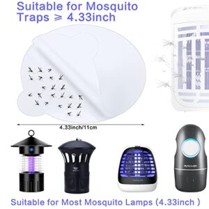 144 Sheets Mosquito Trap Indoor Flea Trap Refills Fly Glue Boards Refill Glue Boards Discs Indoor Insect Trap 4.33 Inch Fits Most Models Indoor Mosquito Killer Lamp