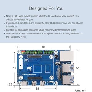 CM4 To Pi 4B Adapter for Raspberry Pi, Alternative Solution for Raspberry Pi 4B, CM4 optional