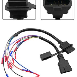 NTSUMI 9 Pin Truck and Plow Side Repair Harness Kit Fit for Western Fisher Snow Plow Replace 49317 22335K 49308 22336K