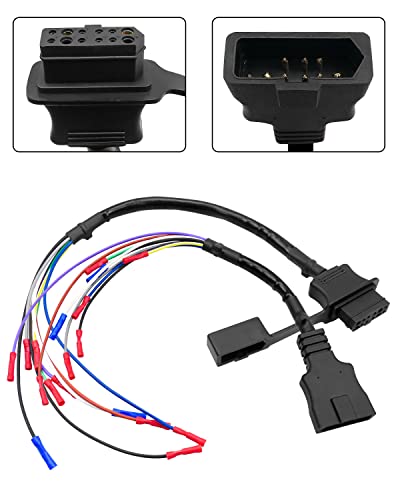 NTSUMI 9 Pin Truck and Plow Side Repair Harness Kit Fit for Western Fisher Snow Plow Replace 49317 22335K 49308 22336K