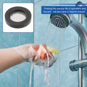 DOITOOL 20Pcs Shower Head Gasket Filter Hose Washer with Wire Mesh Rubber Gasket with Net Shower Head Filter for Sealing Repair & Most Standard Hose/Faucet/Shower Head Connection