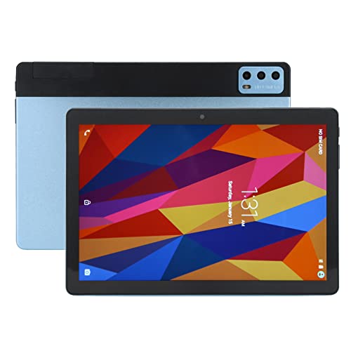 CCYLEZ Tablet 10.1 inch for 11 Calling PC 2 Sim Slot, 8GB RAM 256GB ROM Octa Core Tablet, with IPS Touch Screen, Dual Band WiFi, 13MP 5MP Camera, Phone Call, Blue, US Plug (DNEIk2uo8g6cg7)