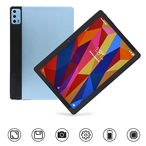 CCYLEZ Tablet 10.1 inch for 11 Calling PC 2 Sim Slot, 8GB RAM 256GB ROM Octa Core Tablet, with IPS Touch Screen, Dual Band WiFi, 13MP 5MP Camera, Phone Call, Blue, US Plug (DNEIk2uo8g6cg7)