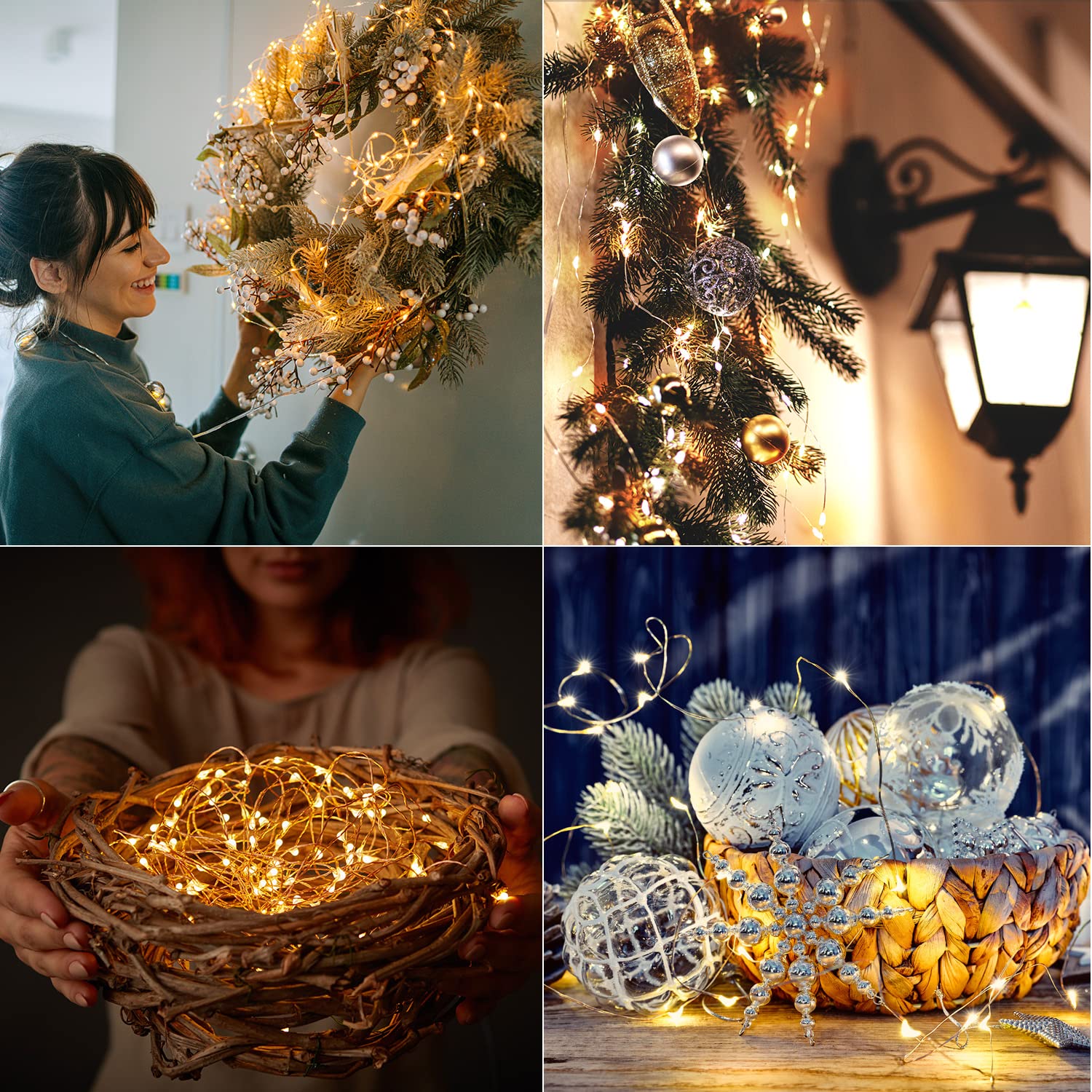 Fairy Lights 66Ft 200 LED Battery Operated String Lights with 8 Modes Remote Timer Outdoor Waterproof Warm White Copper Wire Twinkle Lights for Bedroom, Dorm, Patio, Christmas, Party, Indoor