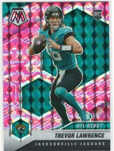 2021 panini mosaic trevor lawrence pink camo prizm refractor nfl debut rookie card