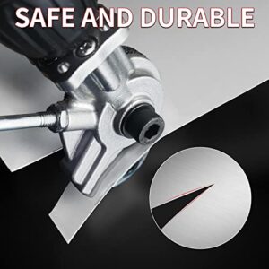 Tipsyoo Electric Drill Plate Cutter,2024 NEW Metal Nibbler Drill Attachment,Sheet Metal Cutter,DIY Metal Drill Attachment, Sheet Metal Knife for Cutting Iron, White Sheet, Steel,Copper, Aluminum