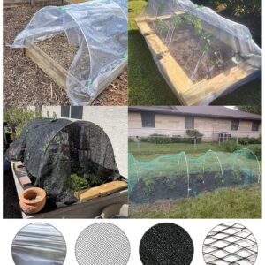 30pcs Greenhouse Frame Kit Fits 3/4/5ft Or Wider Garden Hoops Raised Bed Row Cover Netting DIY Fiberglass Support Stakes Up to 6 Sets of 7ft Long for Plant Vegetable Winter Frost Protection WingShop