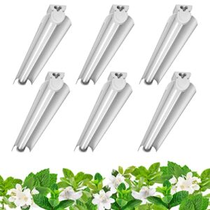 Barrina Grow Lights for Indoor Plants, 3FT 5000K Daylight White Full Spectrum Plant Lights, 180W(6 x 30W, 1000W Equivalent), T8 Grow Light Bulbs, LED Grow Light Strips, Linkable Design, 6-Pack