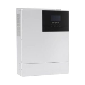 y&h 3500w 48v off grid solar hybrid inverter ac120v pure sine wave with 80a mppt charge controller pv max 145v input, works with 48v lead acid and lithium batteries, supports utility/generator/solar