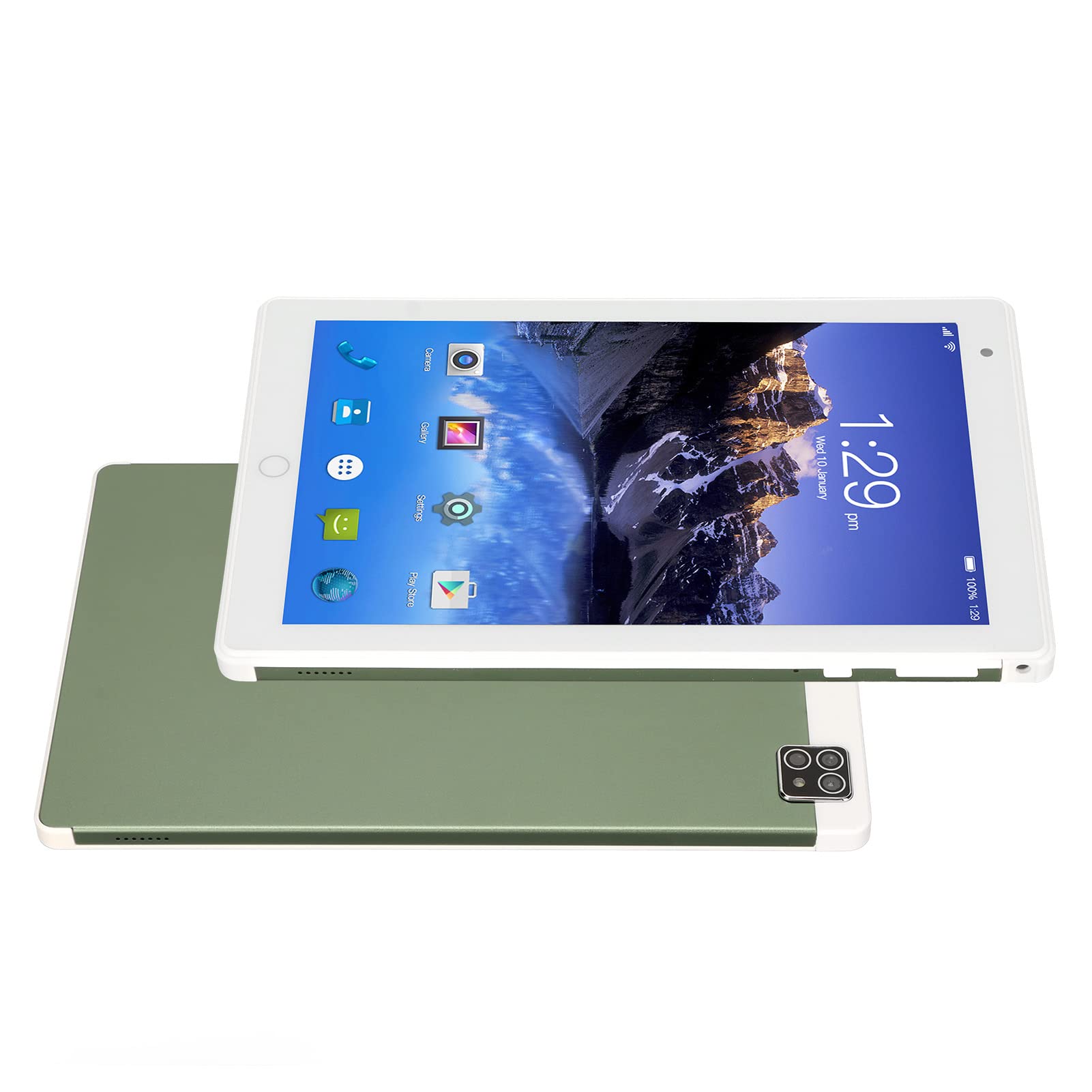 8 Kid Tablet for Android10,Green,4GB 64GB ROM,Support Dual SIM Cards,Front 2MP Rear 8MP Camera,1920x1200 IPS Tablet,MT6592 8 Cores CPU,BT4.2,GPS,8800mah