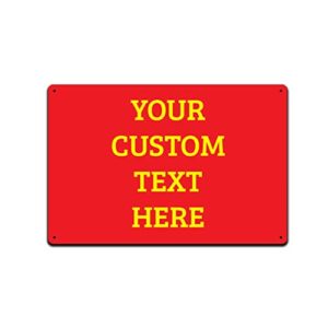 custom outdoor metal personalized sign | 12-inch by 8-inch | rust free aluminum | uv protected print | made in the usa