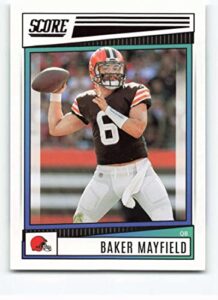 2022 score #203 baker mayfield cleveland browns nfl football trading card
