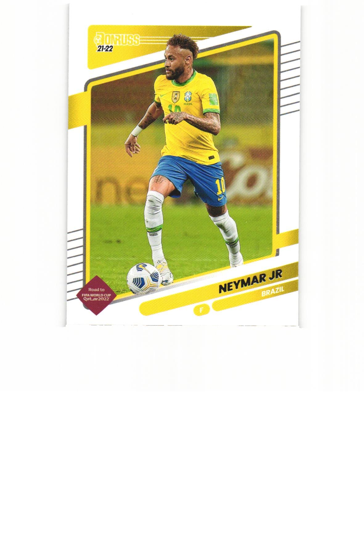 NEYMAR JR JUNIOR 2021-22 Panini Donruss Road to FIFA World Cup Qatar 2022 Soccer #18 Card Brazil PSG