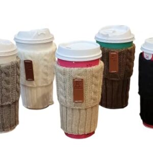 Reusable coffee Cozy sleeves in gift box, ANTI-SLIP coffee warmer, tea cozy for cups, cozy coffee for travel cups, travel cup sleeves, 2, 3 or 5 units (set #3)