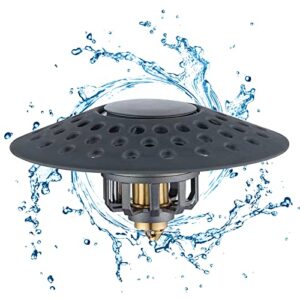 universal bathtub stopper, upgraded bathroom shower drain hairpin / with drain catcher / pop-up drain filter / for 1.6-2.0 inch bathtub stopper