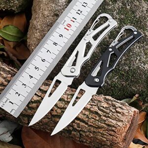 Gerderk 2 Pack Small Pocket knife for men Only 2.5 in. Blade - EDC Knife for Camping Hiking Fishing (2 Color)