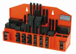 hhip 3901-0010 pro-series 52 piece clamping kit, 12 mm t-slot with m10 x 1.5 studs
