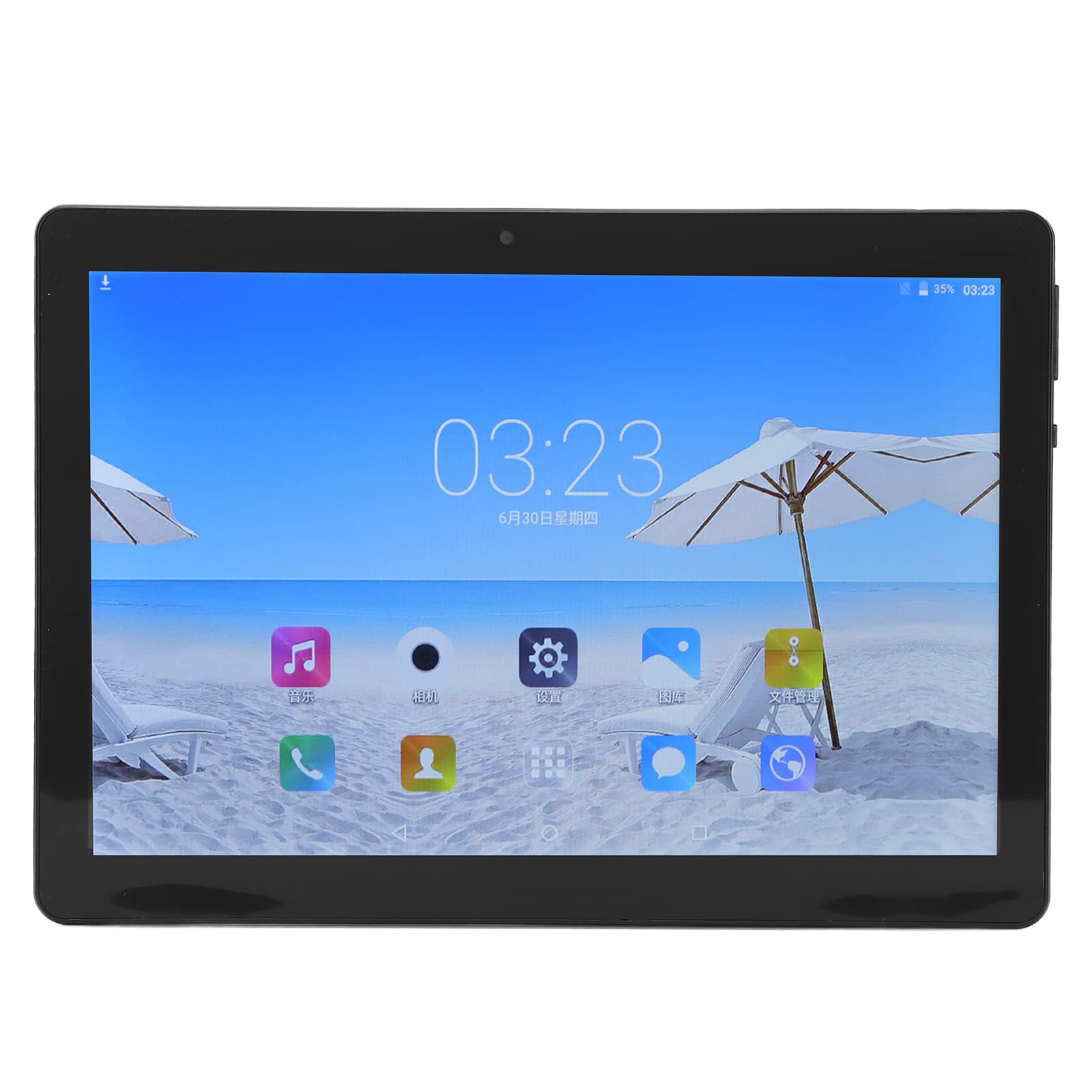 Naroote 10.1 Inch Tablet, 100‑240V Tablet PC for 128GB Expansion 1GB RAM 16GB ROM 6000mAh (US Plug)