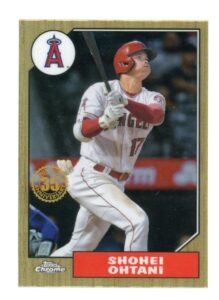 2022 topps chrome 1987 baseball refractor #87bc-2 shohei ohtani los angeles angels