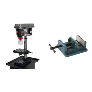 jet j-2530, 15-inch benchtop drill press, 3/4-hp, 115v 1ph (354401) & wilton lp4 low profile drill press vise, 4" jaw width, 4" jaw opening (11744)
