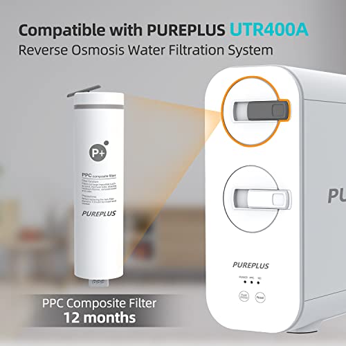 PUREPLUS UTR400A-PPC filter, 1st Stage, Replacement for PUREPLUS UTR400A Reverse Osmosis System, 1PACK