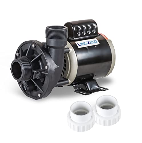 LINGXIAO SPA Circulation Pump, Single Speed Hot Tub Circulating SPA Pump for Replacement OEM Mode, 0.25HP (115V or 230V)1.5"Port (Model: 48WTC0153C-I)