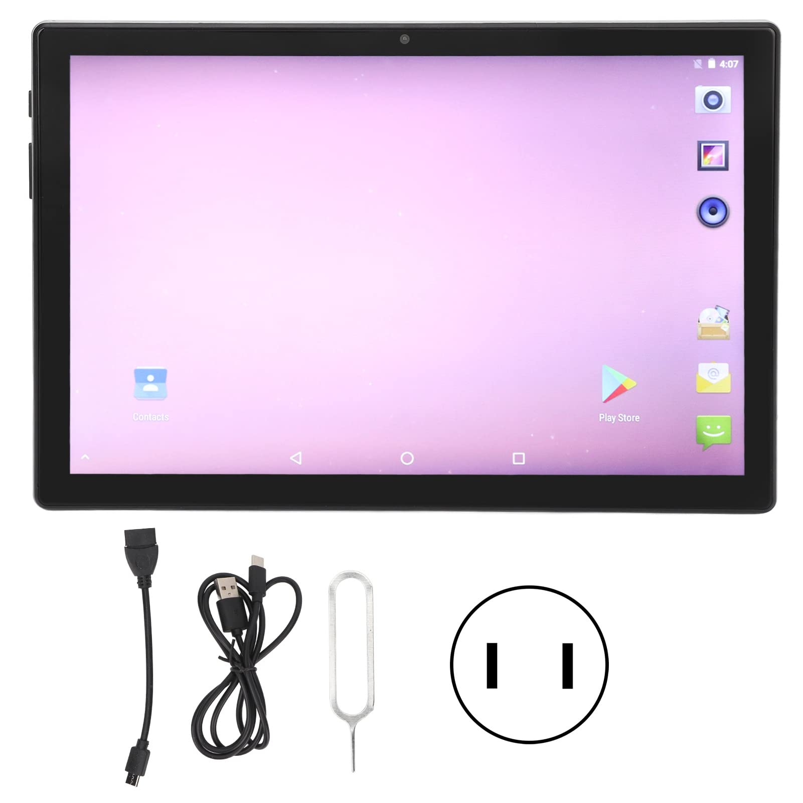 Tablet PC, 100-240V 10.1 Inch Tablet 8G RAM 256G ROM for Travel for Home (US Plug)